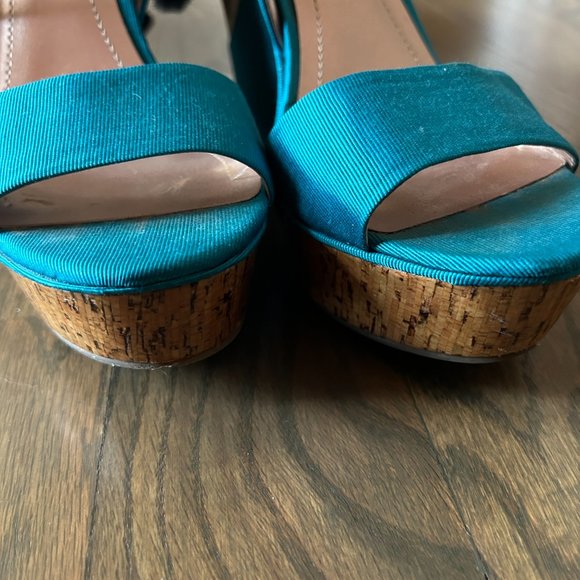 BCBGeneration Blue Wedges - Picture 8 of 8